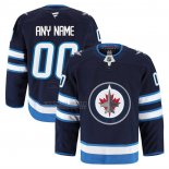 Camiseta Hockey Winnipeg Jets Primera Personalizada Azul