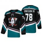 Camiseta Anaheim Ducks Olle Eriksson Ek Alternato 25th Aniversario Adidas Autentico Negro Third Camiseta Anaheim Ducks Olle Eriksson Ek Alternato 25th Aniversario Adidas Autentico Negro Third