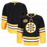 Camiseta Hockey Boston Bruins 100th Aniversario Premium Negro