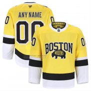 Camiseta Hockey Boston Bruins 2026 Stadium Series Autentico Pro Personalizada Oro