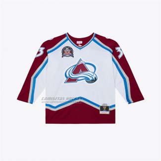 Camiseta Hockey Colorado Avalanche Patrick Roy 1995 Power Play Blanco
