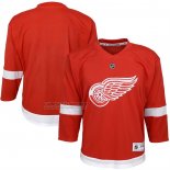 Camiseta Hockey Detroit Red Wings Replica Blank Rojo