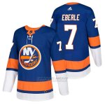 Camiseta Hockey Hombre Autentico New York Islanders 7 Jordan Eberle 2018 Authentic Home Azul