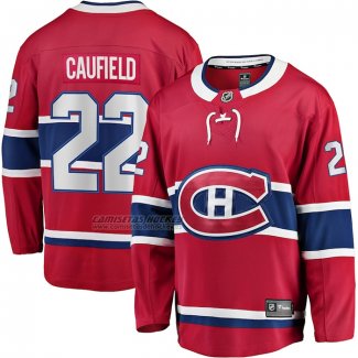 Camiseta Hockey Montreal Canadiens Cole Caufield Primera Premier Breakaway Rojo