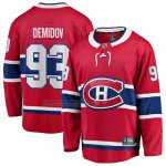 Camiseta Hockey Montreal Canadiens Ivan Demidov Primera Breakaway Rojo