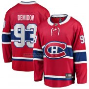 Camiseta Hockey Montreal Canadiens Ivan Demidov Primera Breakaway Rojo