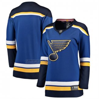 Camiseta Hockey Mujer St Louis Blues Primera Breakaway Azul1