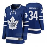 Camiseta Hockey Mujer Toronto Maple Leafs Auston Matthews Home Breakaway Jugador Azul Camiseta Hockey Mujer Toronto Maple Leafs Auston Matthews Home Breakaway Jugador Azul