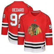 Camiseta Hockey Nino Chicago Blackhawks Connor Bedard Centennial Replica Rojo