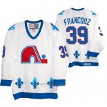 Camiseta Hockey Quebec Nordiques Pavel Francouz Heritage Vintage Replica Blanco
