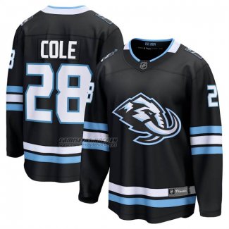 Camiseta Hockey Utah Mammoth Ian Cole Primera Breakaway Negro