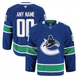 Camiseta Hockey Vancouver Canucks Primera Pro Personalizada Azul