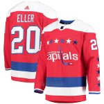 Camiseta Hockey Washington Capitals Lars Eller Alterno Autentico Rojo