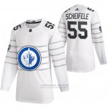 Camiseta Hockey Winnipeg Jets Mark Scheifele Autentico 2020 All Star Blanco