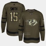 Camiseta Nashville Predators Craig Smith Camo Salute To Service