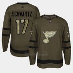 Camiseta St. Louis Blues Jaden Schwartz Camo Salute To Service