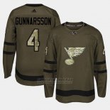 Camiseta St. Louis Blues Carl Gunnarsson Camo Salute To Service
