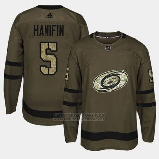 Camiseta Carolina Hurricanes Noah Hanifin Camo Salute To Service