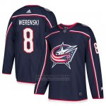 Camiseta Columbus Blue Jackets Zach Werenski Home Azul