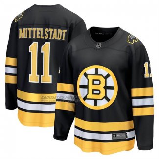 Camiseta Hockey Boston Bruins Casey Mittelstadt Primera Breakaway Negro1