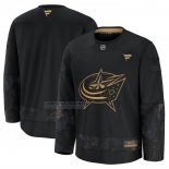 Camiseta Hockey Columbus Blue Jackets 2024 Military Appreciation Negro