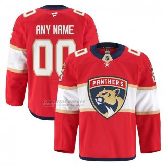 Camiseta Hockey Florida Panthers Primera Personalizada Rojo