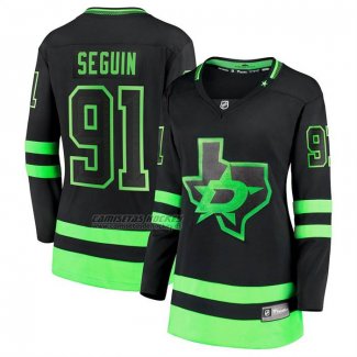 Camiseta Hockey Mujer Dallas Stars Tyler Seguin Alterno Breakaway Negro