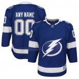 Camiseta Hockey Nino Tampa Bay Lightning Primera Premier Personalizada Azul