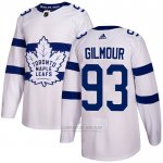 Camiseta Hockey Toronto Maple Leafs 93 Doug Gilmour Autentico 2018 Stadium Series Blanco