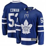 Camiseta Hockey Toronto Maple Leafs Easton Cowan Primera Breakaway Azul