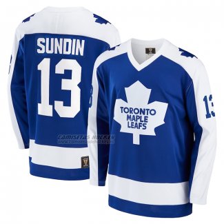 Camiseta Hockey Toronto Maple Leafs Mats Sundin Breakaway Retired Azul