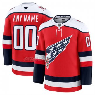 Camiseta Hockey Washington Capitals Alterno Premium Personalizada Rojo