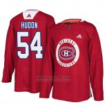 Camiseta Montreal Canadiens Charles Hudon Practice Rojo