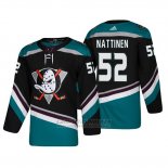 Camiseta Anaheim Ducks Julius Nattinen Alternato 25th Aniversario Adidas Autentico Negro