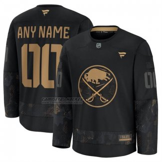 Camiseta Hockey Buffalo Sabres 2024 Military Appreciation Personalizada Negro