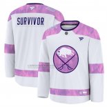 Camiseta Hockey Buffalo Sabres Hockey Fights Cancer Primera Blanco