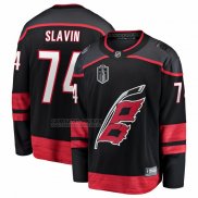 Camiseta Hockey Carolina Hurricanes Jaccob Slavin 2026 Stanley Cup Final Primera Breakaway Negro