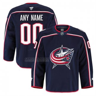 Camiseta Hockey Columbus Blue Jackets Primera Personalizada Azul