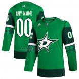 Camiseta Hockey Dallas Stars 2023 St. Patrick's Day Autentico Personalizada Verde