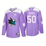 Camiseta Hockey Hombre Autentico San Jose Sharks 50 Chris Tierney Hockey Fights Cancer 2018 Violeta Camiseta Hockey Hombre Autentico San Jose Sharks 50 Chris Tierney Hockey Fights Cancer 2018 Violeta