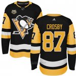 Camiseta Hockey Hombre Pittsburgh Penguins 87 Sidney Crosby Negro 50 Anniversary Home Premier