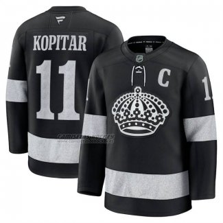Camiseta Hockey Los Angeles Kings Anze Kopitar Alterno Premium Negro