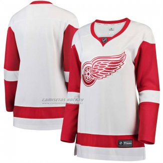 Camiseta Hockey Mujer Detroit Red Wings Segunda Breakaway Blanco