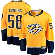 Camiseta Hockey Nashville Predators Michael Bunting Primera Breakaway Amarillo