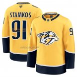 Camiseta Hockey Nashville Predators Steven Stamkos Primera Premium Amarillo