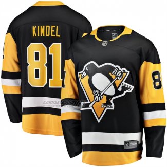 Camiseta Hockey Pittsburgh Penguins Ben Kindel Primera Breakaway Negro