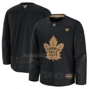 Camiseta Hockey Toronto Maple Leafs 2024 Military Appreciation Negro