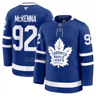 Camiseta Hockey Toronto Maple Leafs Gavin McKenna Primera Premium Azul