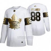 Camiseta Hockey Toronto Maple Leafs William Nylander Golden Edition Limited Blanco