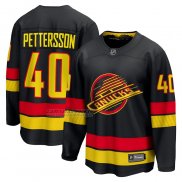 Camiseta Hockey Vancouver Canucks Elias Pettersson Alterno Premier Breakaway 2022-23 Negro